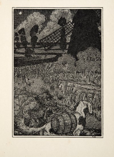 Psí pašeráci, ze Sto anekdot o zvířatech, hospoda. 1924 od Percy J. Billingshurst