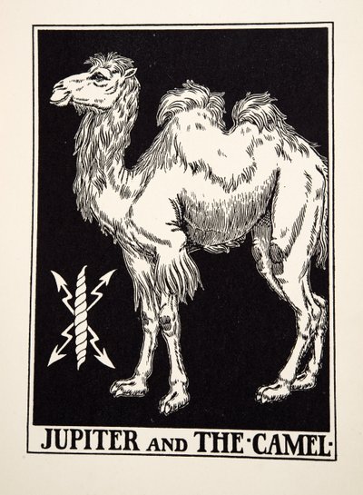 Jupiter a velbloud, ze Sto Aesopových bajek, pub.1903 od Percy J. Billingshurst