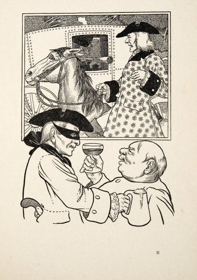 Staré zvyky, ze Sto anekdot o zvířatech, hospoda. 1924 od Percy J. Billingshurst