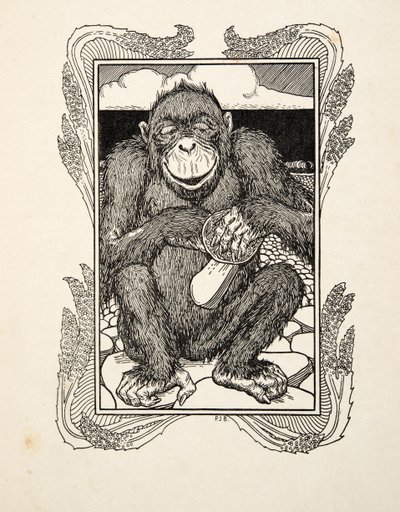 Oyster Opening, od Sto anekdot o zvířatech, hospoda. 1924 od Percy J. Billingshurst