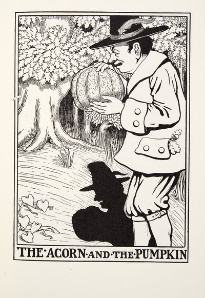 Žalud a dýně, z Fontaine Bajky, hospoda. 1905 od Percy J. Billingshurst