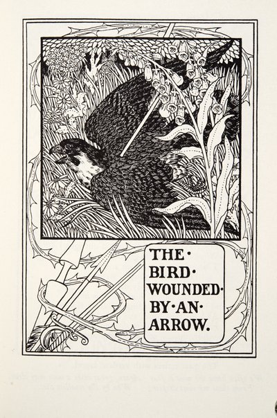 The Bird Wounded by Arrow, od Fontaine Fables, hospoda. 1905 od Percy J. Billingshurst