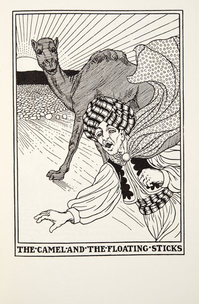 The Camel and the Floating Sticks, od Fontaine Fables, hospoda. 1905 od Percy J. Billingshurst