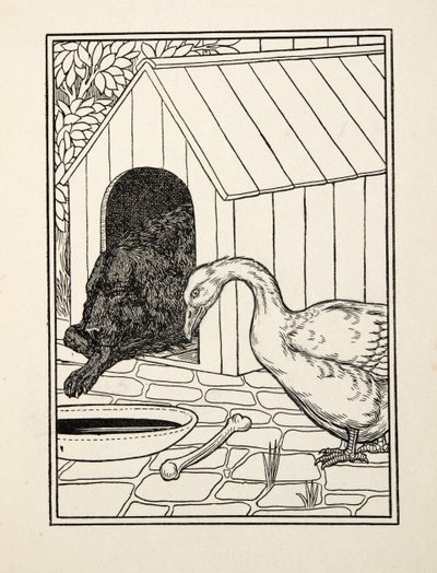 Pes a husa, ze Sto anekdot o zvířatech, hospoda. 1924 od Percy J. Billingshurst