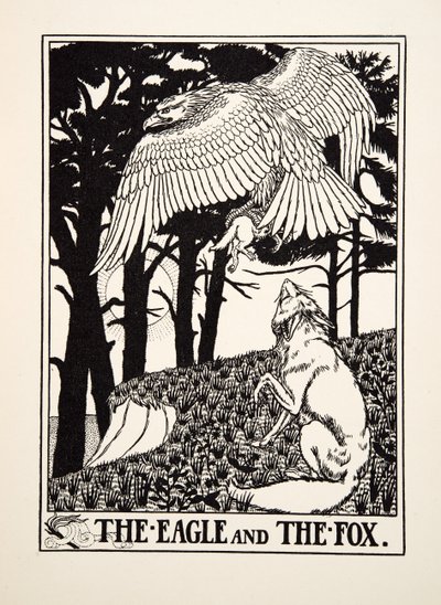 Orel a liška, ze sta Ezopových bajek, pub.1903 od Percy J. Billingshurst