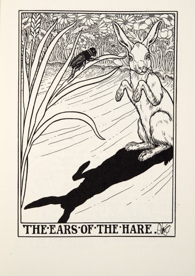 The Ears of the Hare, from Fontaine Fables, pub. 1905 od Percy J. Billingshurst
