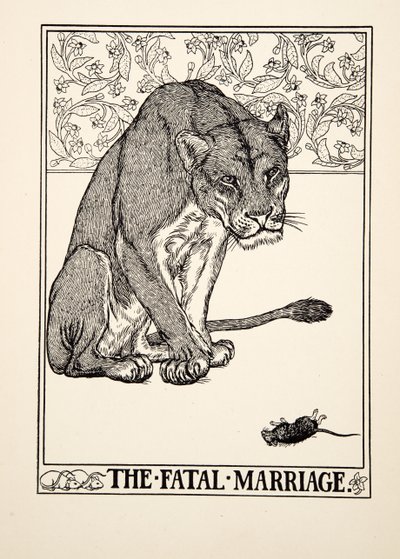 Osudný sňatek, ze sta Ezopových bajek, pub.1903 od Percy J. Billingshurst