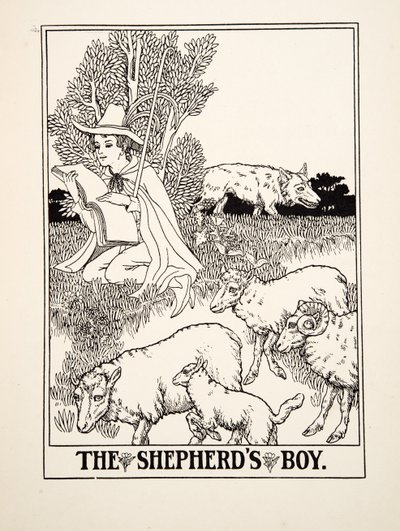 The Shepherds Boy, from A Sto Bajky Ezop, pub.1903 od Percy J. Billingshurst