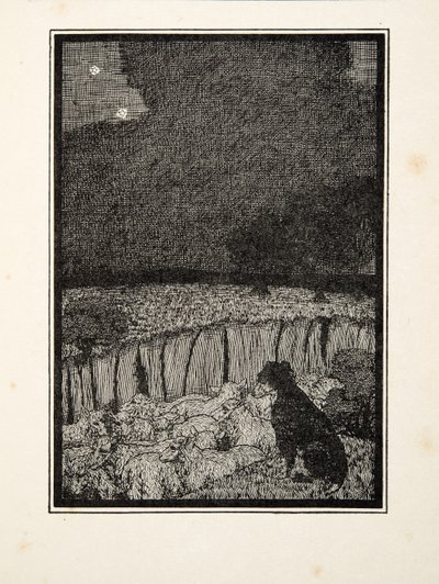 Pastýřský pes, ze Sto anekdot o zvířatech, hospoda. 1924 od Percy J. Billingshurst
