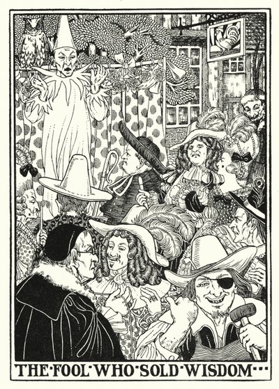 Bajky La Fontaine: Blázen, který prodával moudrost (litho) od Percy James Billinghurst