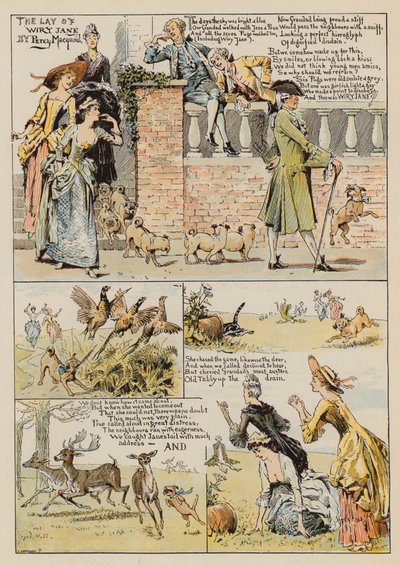 The Lay of Wiry Jane, Percy Macquoid (chromolitho) od Percy Macquoid