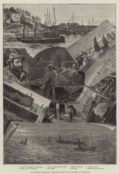 Náš rybářský průmysl, lov plutváků pomocí unášených sítí u Cornwallu od Percy Robert Craft