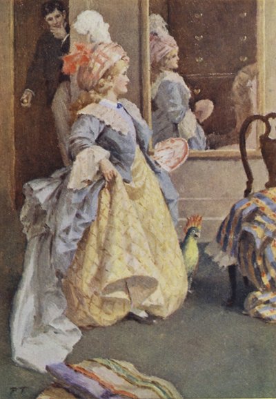 Ilustrace pro malé ženy Louisa M Alcott (barevné lito) od Percy Tarrant
