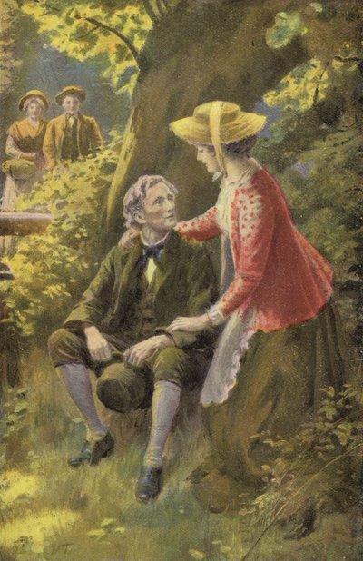 Ilustrace pro Silase Marnera od George Eliota (barevné lito) od Percy Tarrant