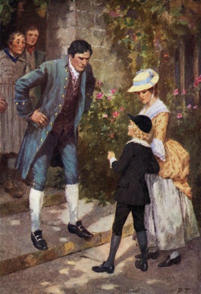 Ilustrace pro Bouřlivé výšiny od Emily Bronteové (barevné lito) od Percy Tarrant