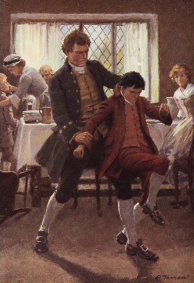 Ilustrace pro Bouřlivé výšiny od Emily Bronteové (barevné lito) od Percy Tarrant