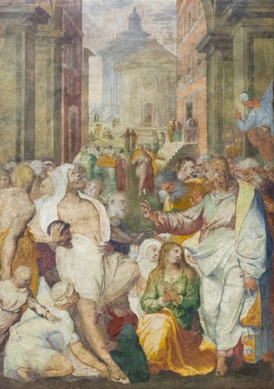 Vzkříšení Lazara od Perino del (1501-47) Vaga