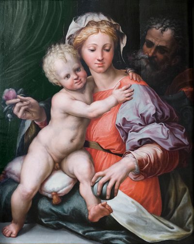 Pyhä perhe od Perino del (1501-47) Vaga