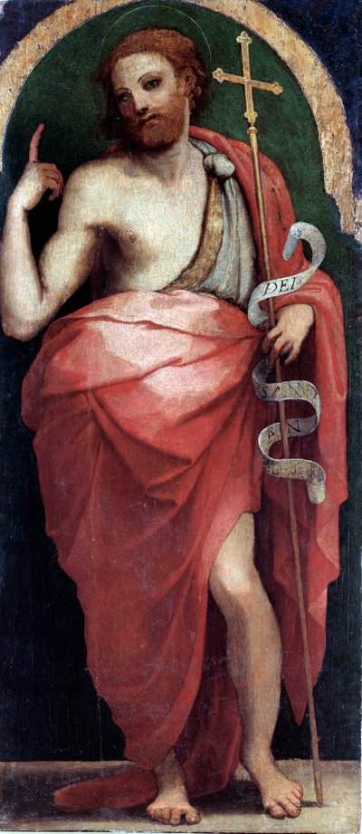 St John Baptist, Boční panel (olej na dřevě, kolem roku 1535) od Perino del Vaga