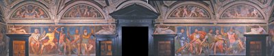 Lodžie hrdinů. Detail. Villa del Principe, asi 1530 od Perino del Vaga
