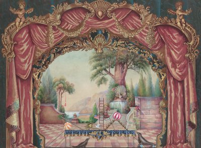 Kulisa pro Vaudeville Stage, c. 1938. od Perkins Harnly