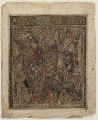Lov v horách od Shahnamy od Persian School