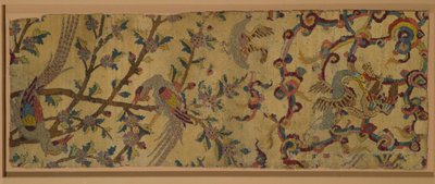 Fragment andělského koberce (vlna a vlas hedvábí) od Persian School