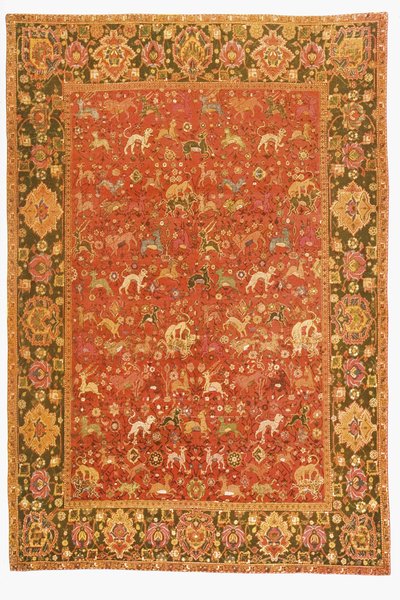 Zvířecí koberec, z Isfahánu (textil) od Persian School