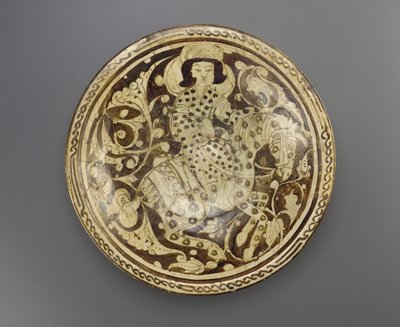 Miska, region Kashan, Írán, dynastie Saljuq, konec 12.-začátek 13. století (keramika) od Persian School