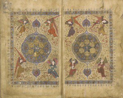 Khamsa a Divan od Khwaju Kirmani od Persian School