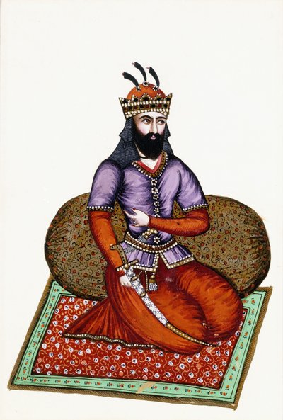 Portrét Shaha Garshaba, 19. století od Persian School