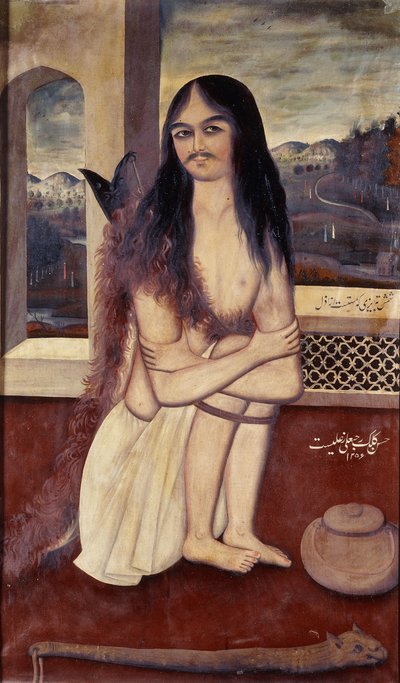 Portrét Shamsiho Tabriziho, derviše, kolem roku 1840-1 od Persian School
