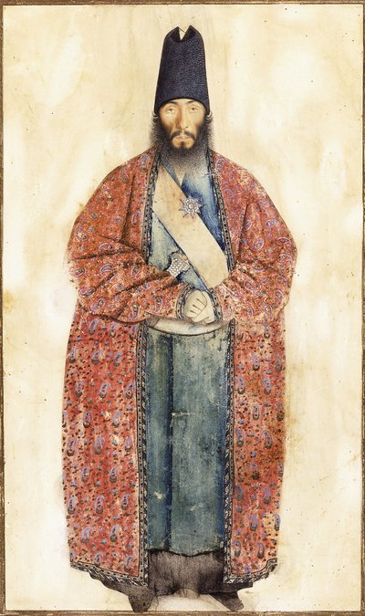 Portrét zesnulého Sam Khan Ilkhani, 19. století od Persian School