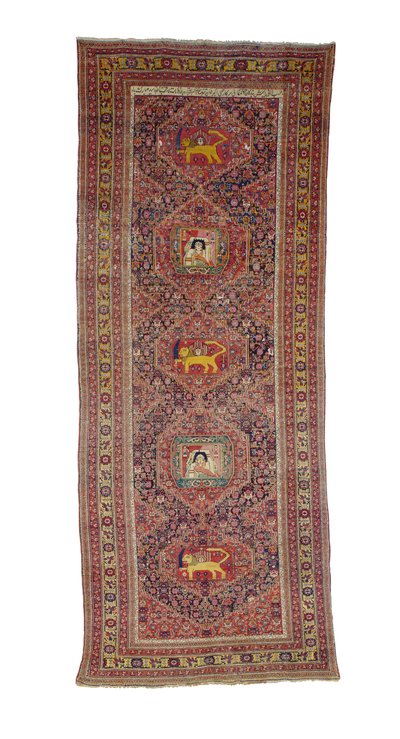 Koberec galerie Senneh, Západní Persie, 1837 od Persian School