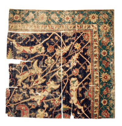 Fragment koberce s medailonem Tabriz, Severozápadní Persie, polovina 16. století od Persian School