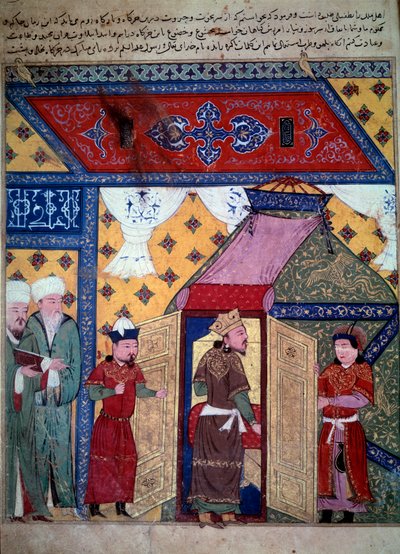 vládce Ghazan (Ghazan Khan nebo Ghazan Mahmud, syn Arghouna a ilkhana z Persie od Persian School