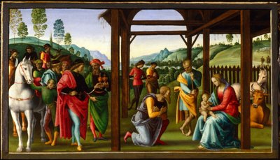 „Klanění tří králů“, konec 15.-začátek 16. století od Perugino