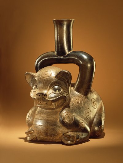 Nádoba s pumou, kultura Chavin, cca 90 př. n. l. (keramická) od Peruvian School