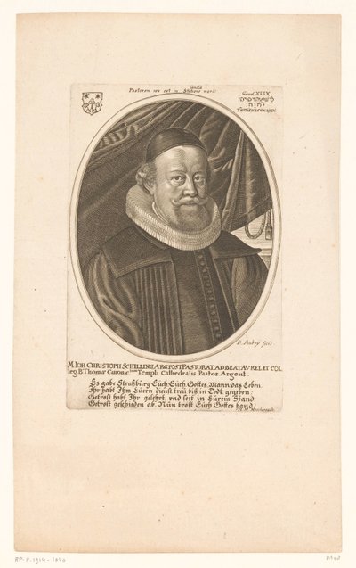 Portrét Johanna Christopha Schillinga od Peter Aubry (II)