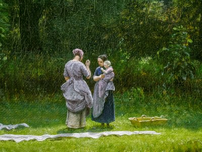 Bělení prádla v čistírně, detail od Peter Christian Skovgaard