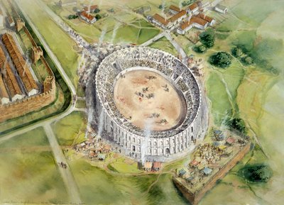 Římský amfiteátr v Chesteru, c2. století, c1990-2010 od Peter Dunn