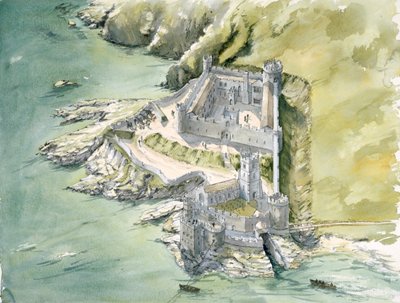 Hrad Dartmouth, c1550, c1990-2010 od Peter Dunn