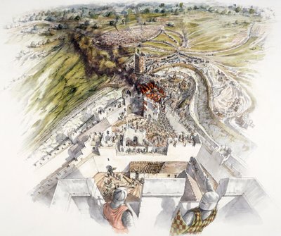 Dover Castle obležení, 1216, c1990-2010 od Peter Dunn