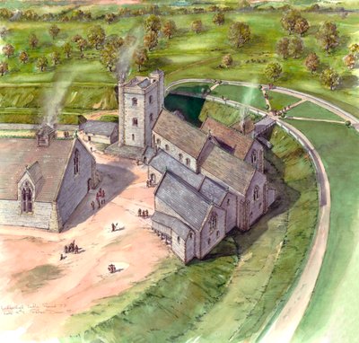 Hrad Ludgershall, konec 14. století, c1990-2010 od Peter Dunn