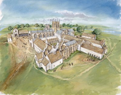 Muchelney Abbey, c16. století, c1990-2010 od Peter Dunn
