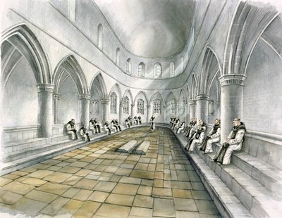 Opatství Rievaulx, 14. století, c1990-2010 od Peter Dunn