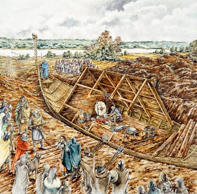 Pohřeb lodi Sutton Hoo, 7. století, 1990-2010 od Peter Dunn