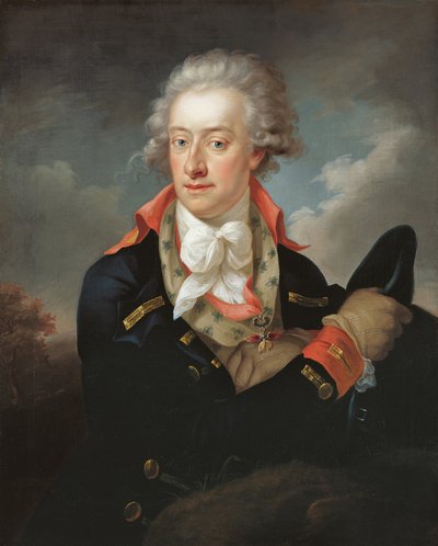 Portrét Aloise I. z Lichtenštejna (Luis I.). Príncipe de Liechtenstein (1781-1805) od Peter Edward Stroehling