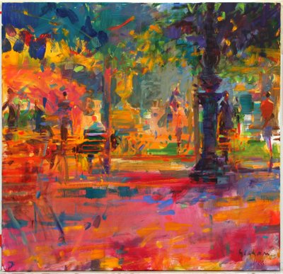 La Terrasse du Jardin od Peter Graham (Contemporary)
