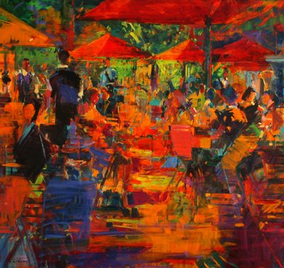 Le Grand Cafe, 2011 od Peter Graham (Contemporary)